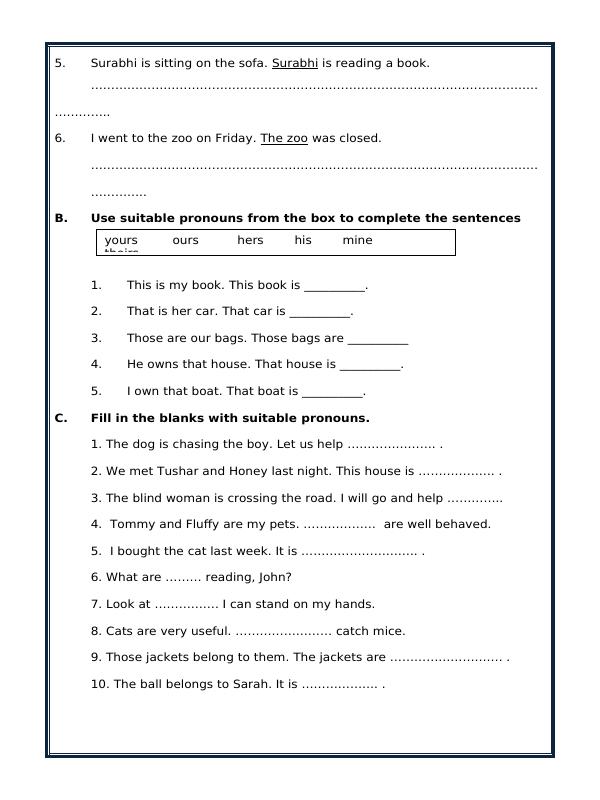 A2ZWorksheets:English-Grammar-Pronouns
