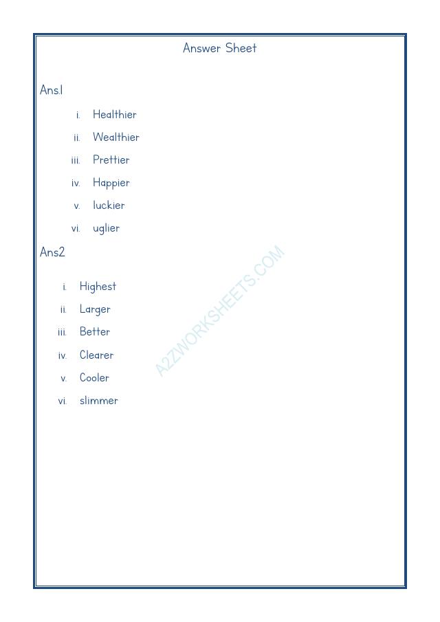 A2ZWorksheets:English-Grammar-English Adjectives Worksheet-12