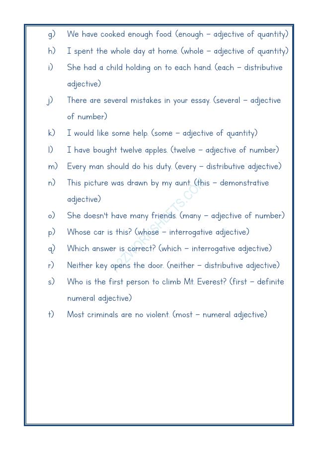 A2ZWorksheets:English-Grammar-English Adjectives Worksheet-02
