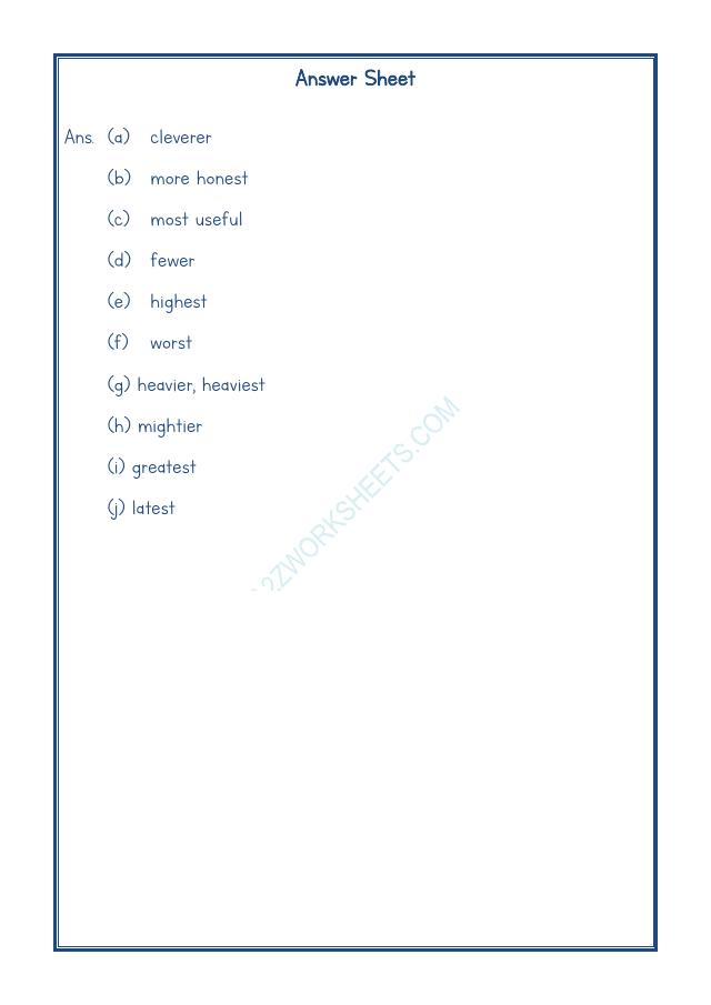 A2ZWorksheets:English-Grammar-English Adjectives Worksheet-12