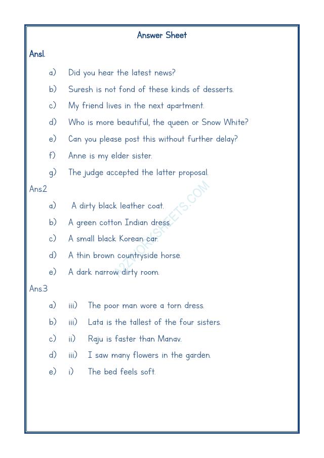 A2ZWorksheets:English-Grammar-English Adjectives Worksheet-08