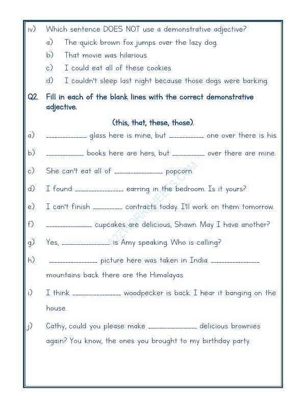 A2ZWorksheets:English-Grammar-English Adjectives Worksheet-17