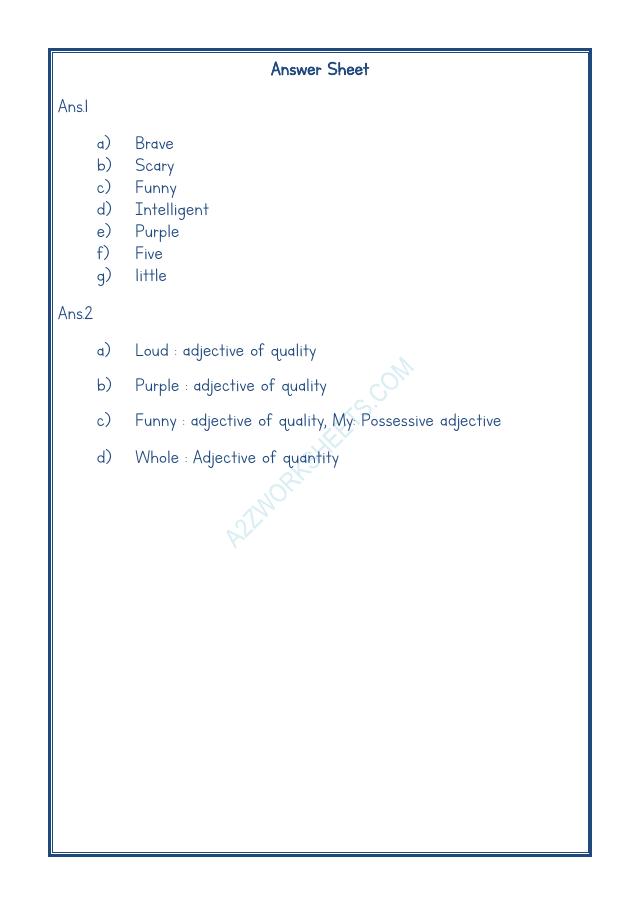 A2ZWorksheets:English-Grammar-English Adjective Worksheet-08