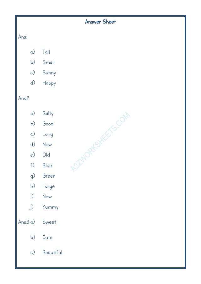 A2ZWorksheets:English-Grammar-English Adjective Worksheet-10