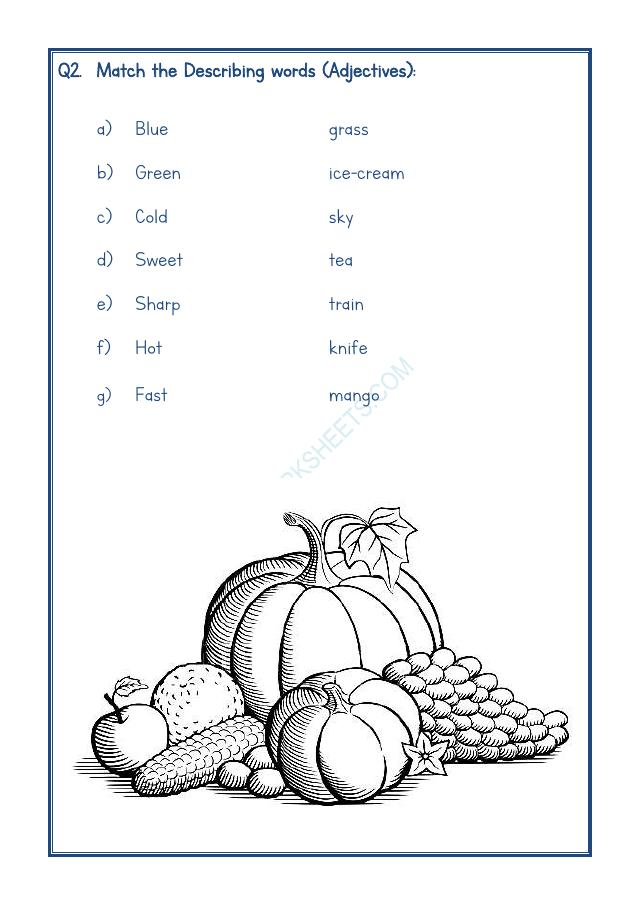 A2ZWorksheets:English-Grammar-Adjectives Worksheet-02