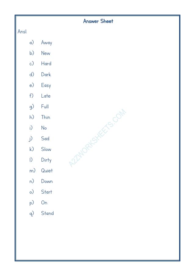 A2ZWorksheets:English-Grammar-Opposite Word-04