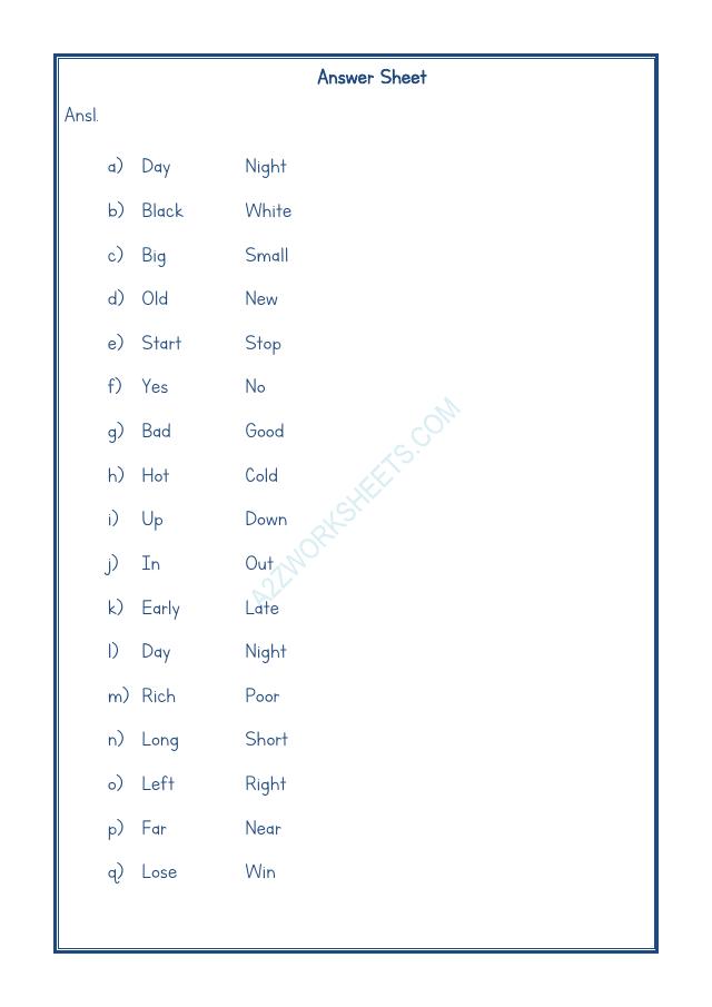A2ZWorksheets:English-Grammar-Opposite Word-08