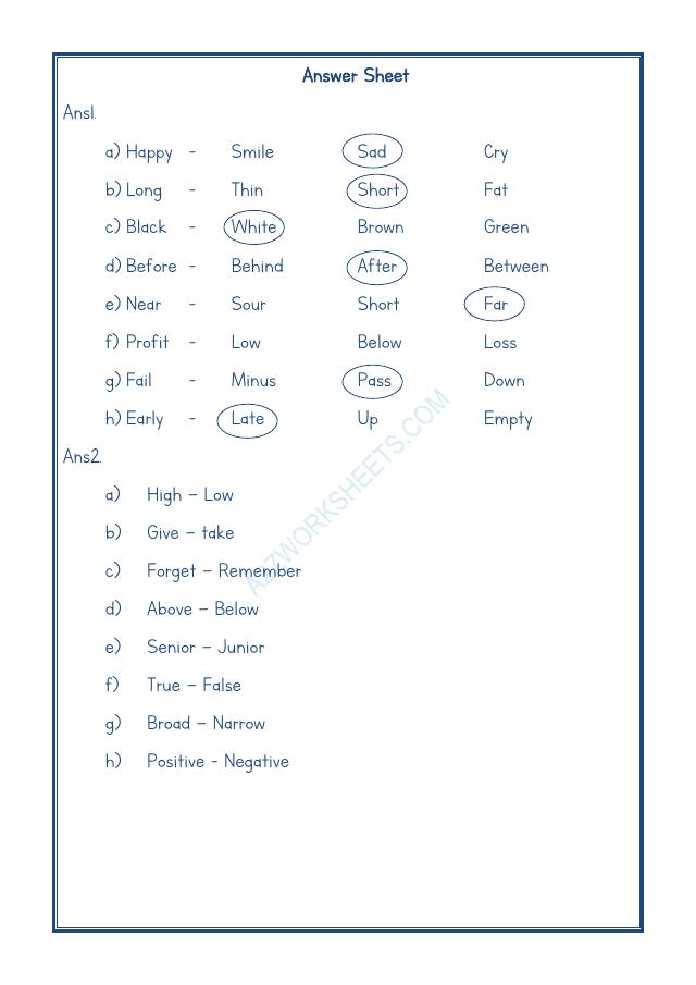 A2ZWorksheets:English-Grammar-Opposite Word-01