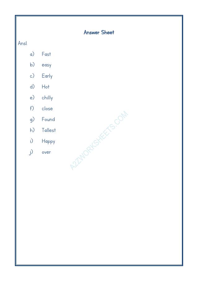 A2ZWorksheets:English-Grammar-Opposite Word-03