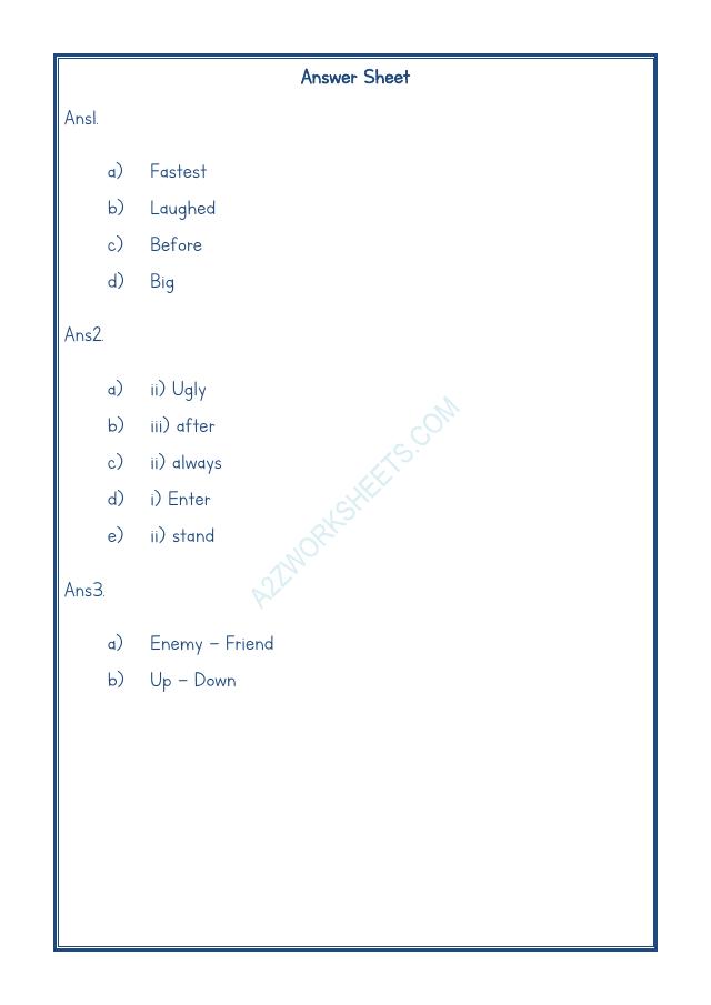 A2ZWorksheets:English-Grammar-Opposite Word-02