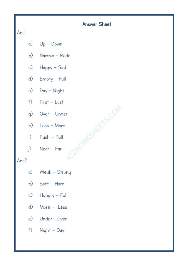 A2ZWorksheets:English-Grammar-Opposite Word-08