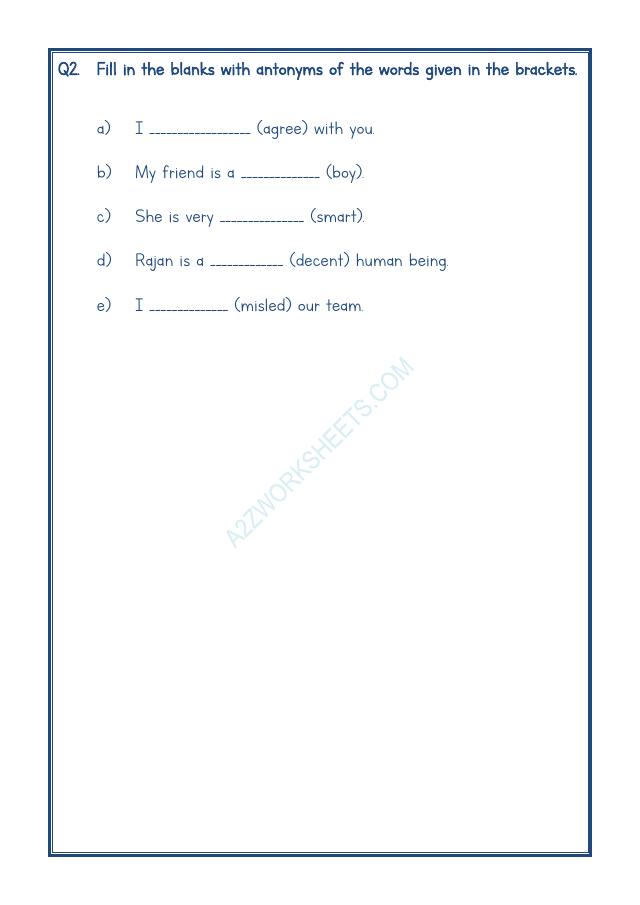 A2ZWorksheets:English-Grammar-Antonyms-01