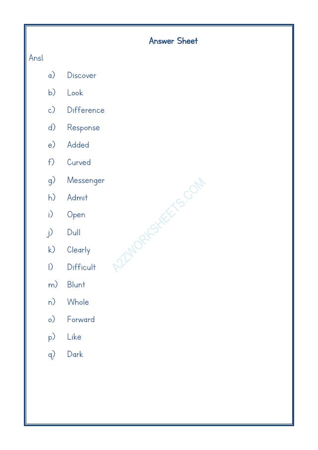 A2ZWorksheets:English-Grammar-Antonyms-09