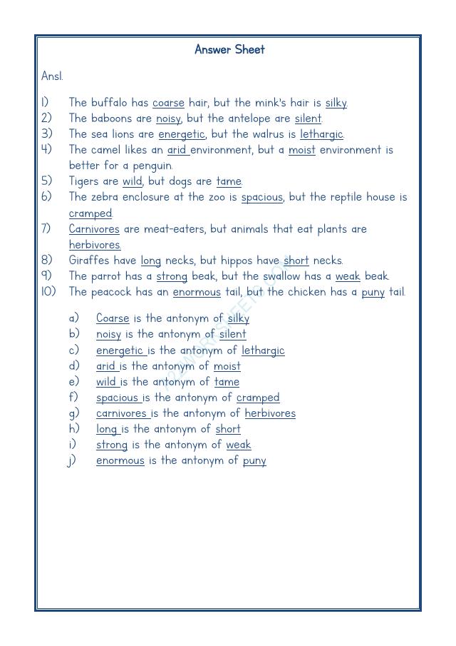 A2ZWorksheets:English-Grammar-Antonyms-04