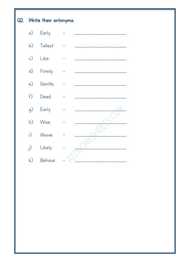 A2ZWorksheets:English-Grammar-Class-V-Antonyms-11