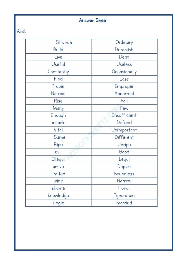 A2ZWorksheets:English-Grammar-Antonyms-03