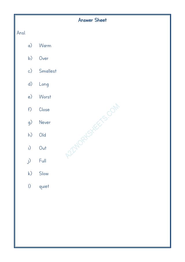 A2ZWorksheets:English-Grammar-Antonyms-07