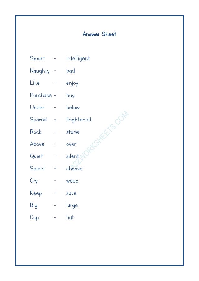 A2ZWorksheets:English-Grammar-Synonyms-02