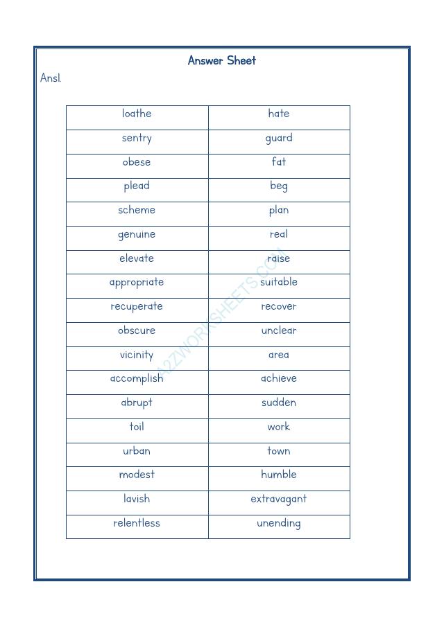 A2ZWorksheets:English-Grammar-Synonyms-03