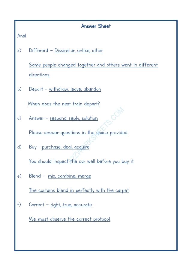 A2ZWorksheets:English-Grammar-Synonyms-06
