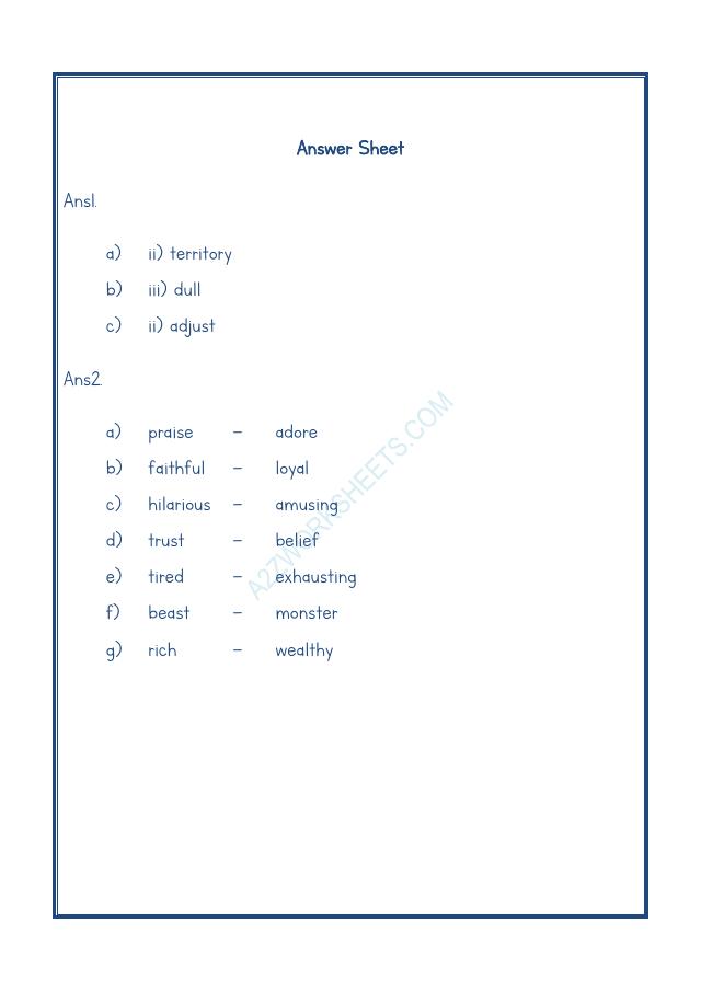 A2ZWorksheets:English-Grammar-Synonyms-07