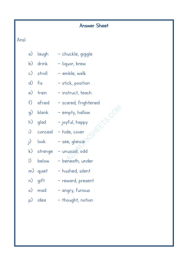 A2ZWorksheets:English-Grammar-Synonyms-08