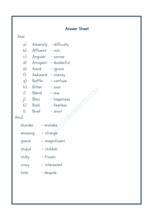 A2ZWorksheets:English-Grammar-Synonyms-02