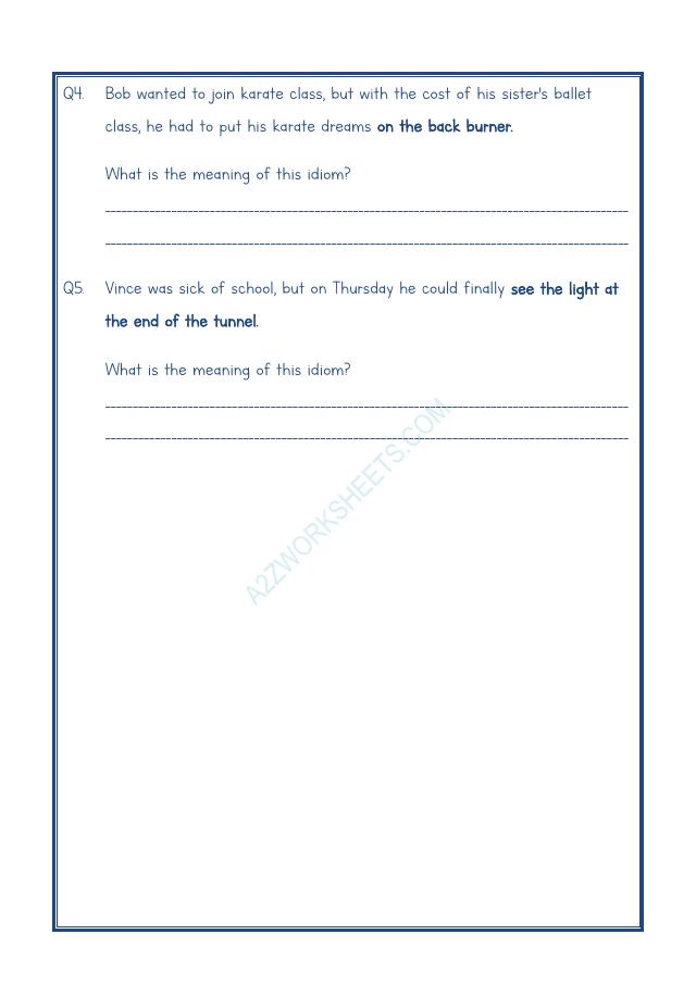 A2ZWorksheets:English-Reading-Idioms And Phrases-05