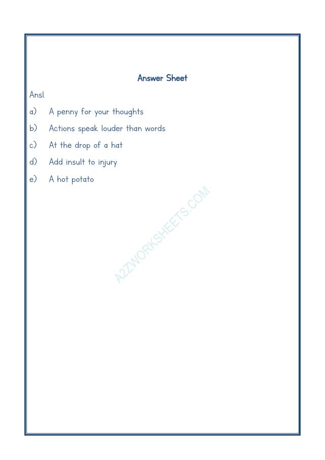 A2ZWorksheets:English-Reading-Idioms And Phrases-10