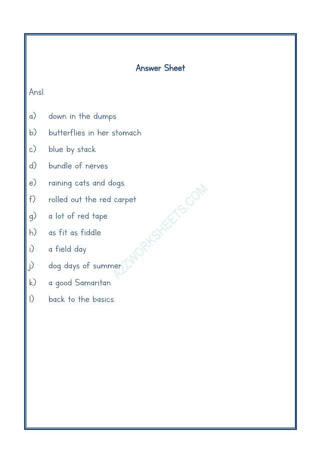 A2ZWorksheets:English-Reading-Idioms And Phrases-02