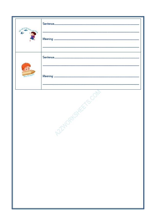 A2Zworksheets:Worksheet of Idioms And Phrases-08-Reading-English