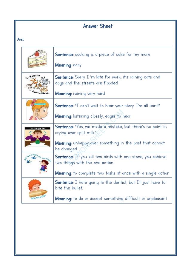 A2ZWorksheets:English-Reading-Idioms And Phrases-08