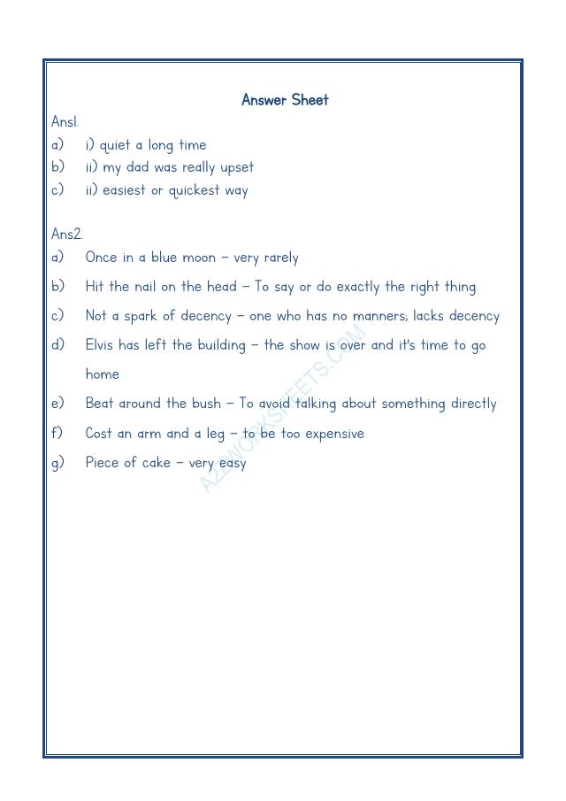 A2ZWorksheets:English-Reading-Idioms And Phrases-06