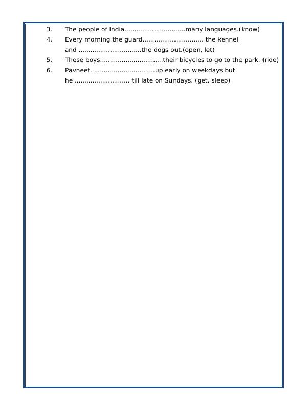 A2ZWorksheets:English-Grammar-Subject - Verb Agreement