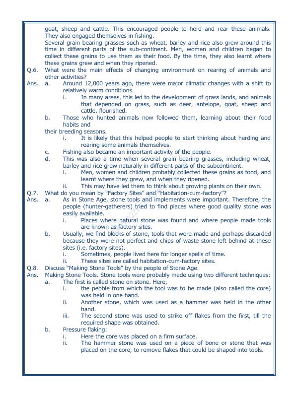 A2ZWorksheets:General Awareness-Our History and Heritage-On The Trial Of The Earliest People-10