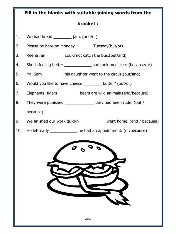 A2ZWorksheets:English-Grammar-Conjunctions-02