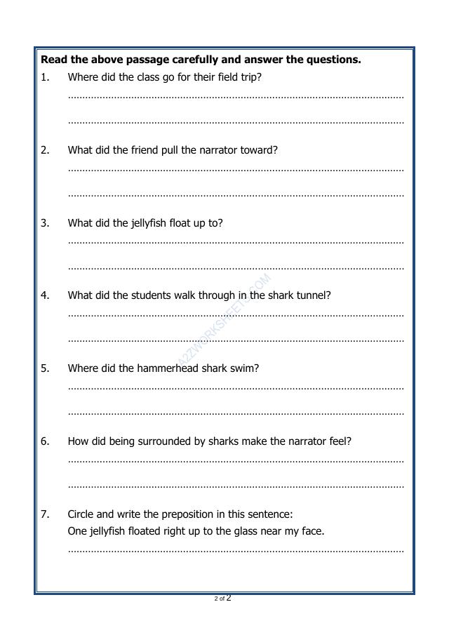 A2ZWorksheets:English-Reading-Comprehension Passage-37
