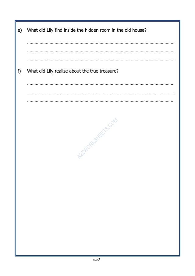 A2ZWorksheets:English-Reading-Comprehension Passage-45