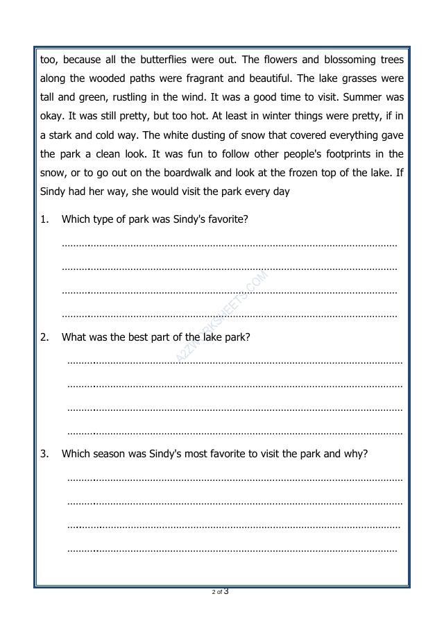 A2ZWorksheets:English-Reading-Comprehension Passage-46