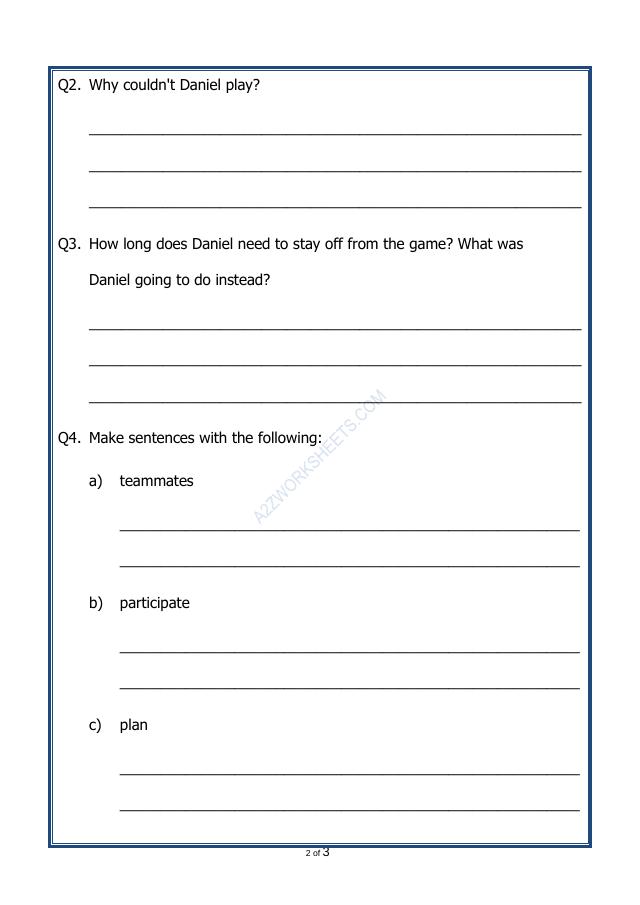 A2ZWorksheets:English-Reading-Comprehension Passage-49