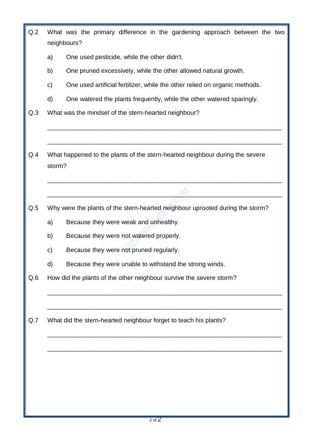 A2ZWorksheets:English-Reading-Comprehension Passage-32