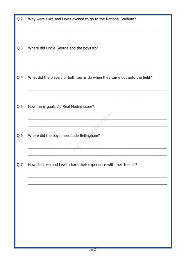 A2ZWorksheets:English-Reading-Comprehension Passage-33