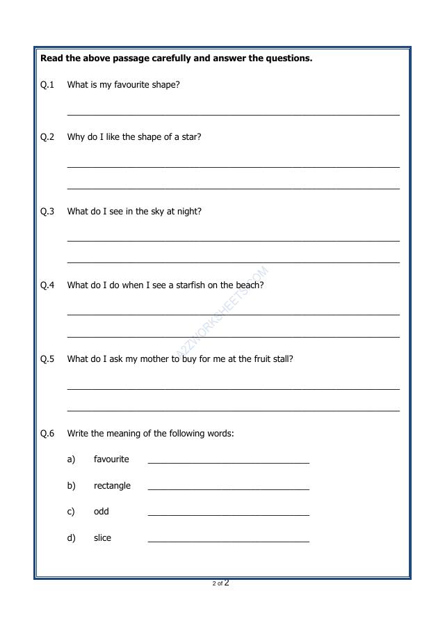 A2ZWorksheets:English-Reading-Comprehension Passage-36