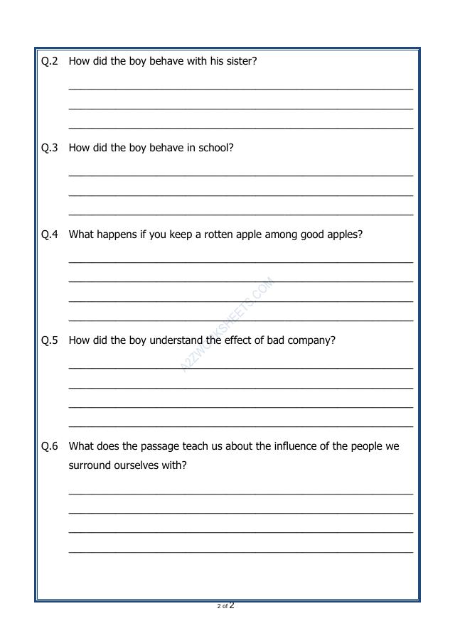 A2ZWorksheets:English-Reading-Comprehension Passage-39