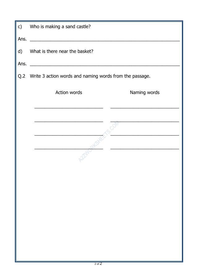 A2ZWorksheets:English-Reading-Comprehension Passage-42