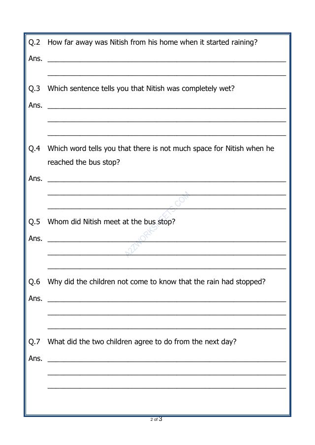 A2ZWorksheets:English-Reading-Comprehension Passage-43