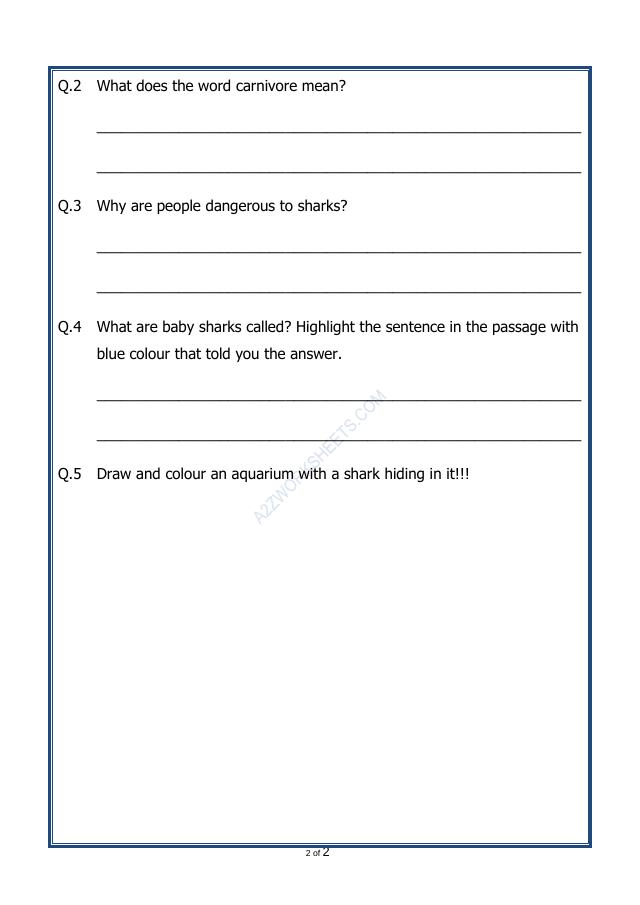 A2ZWorksheets:English-Reading-Comprehension Passage-47