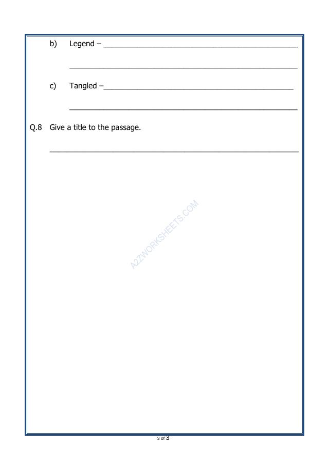 A2ZWorksheets:English-Reading-Comprehension Passage-52