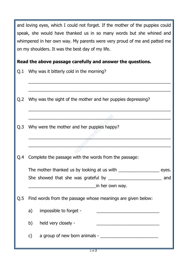 A2ZWorksheets:English-Reading-Comprehension Passage-38