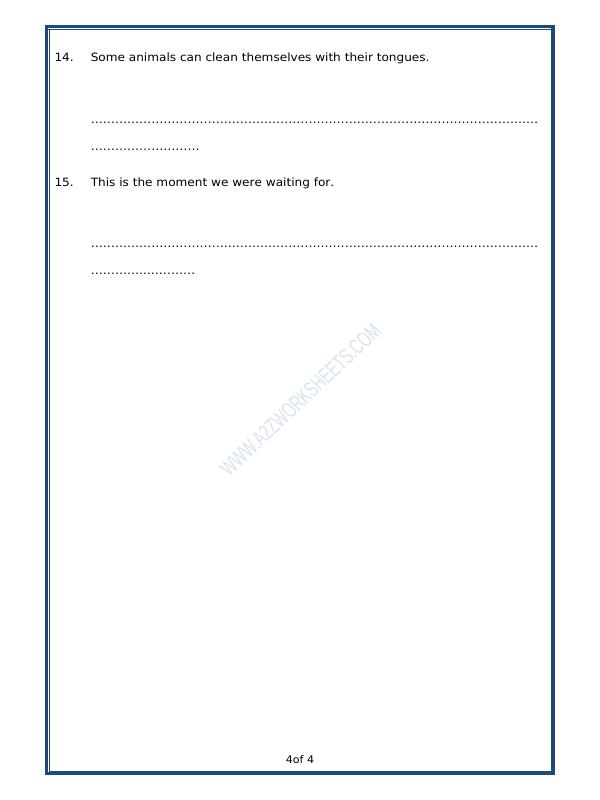 A2ZWorksheets:English-Grammar-Pronouns - 02 (Exercise)